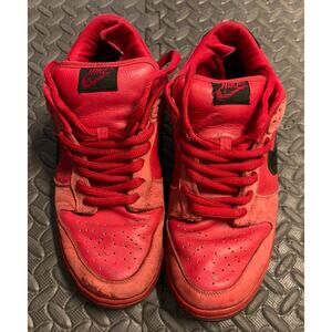Nike sb dunk low pro 2003 red vamps size 10